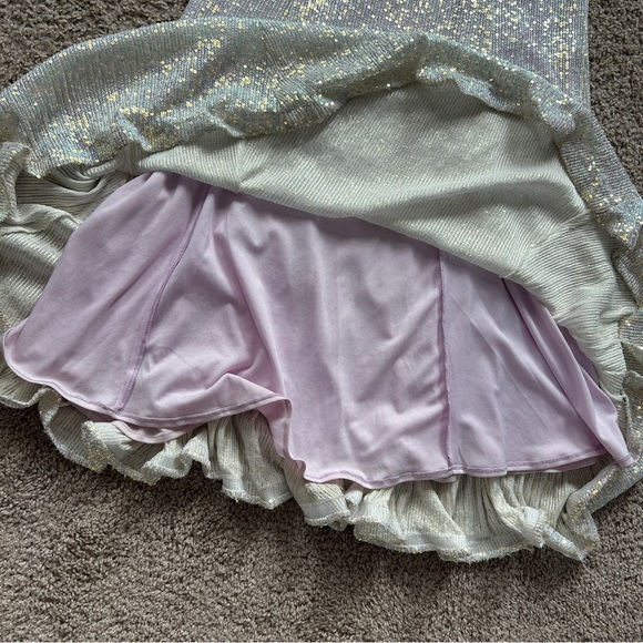 Cinderella Divine Opal Champagne CH209 Backless Sequin Gown Dress Medium - Picture 8 of 15